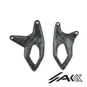 Ducati Panigale V2 Carbon Fiber Heel Guards Installed