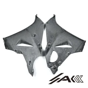 Ducati Panigale V2 Carbon Fiber Side Panels Lower Side Fairing Installed