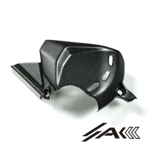 Ducati Panigale V2 Carbon Fiber Sprocket Cover Installed