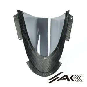 Ducati Panigale V2 Carbon Fiber Windshield Windscreen Installed