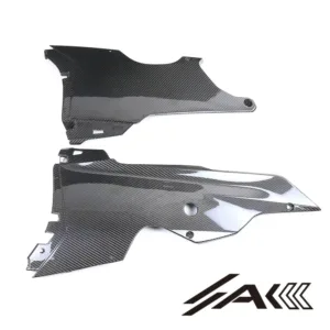 Kawasaki ZX10R Carbon Fiber Belly Pan Lower Side Panels Cover Installed