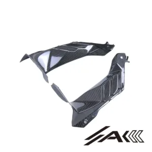 Kawasaki ZX10R Carbon Fiber Dash Panel Side Cover Accessories Fairing Installed
