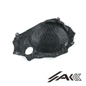 Kawasaki ZX10R Carbon Fiber Engine Cover Guard Fairing Installed
