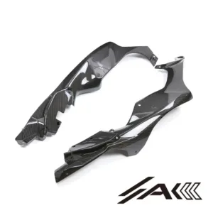 Kawasaki ZX10R Carbon Fiber Front Upper Side Fairings Texture