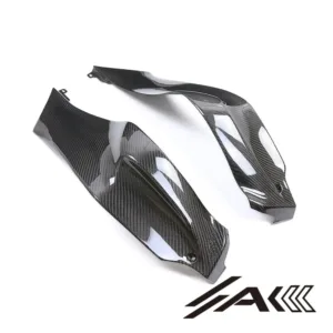 Kawasaki ZX10R Carbon Fiber Motorcycle Front Fuel Tank Side Panels Texture