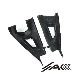 Kawasaki ZX10R Carbon Fiber Swingarm Cover Rear Swing Arm Fairing Installed