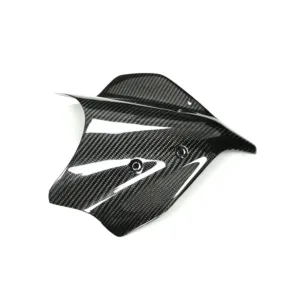 Angled View of Yamaha MT-10/FZ-10 Carbon Fiber Windshield Deflector