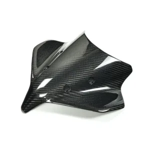 Carbon Fiber Weave Detail on Yamaha MT-10 Front Nose Windscreen Panel