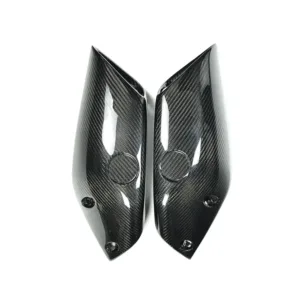 Angled View of Yamaha MT-10 Carbon Fiber Air Intake Side Panels