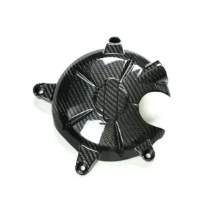 Carbon Fiber Weave Detail on Kawasaki Ninja ZX-6R Engine Cover