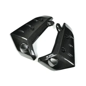 Carbon Fiber Weave Detail on Yamaha MT-10 Radiator Side Fairing Panels