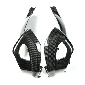 Carbon Fiber Weave Detail on Yamaha MT-10 Fuel Tank Side Panels