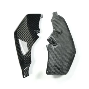 Angled View of Yamaha MT-10 Carbon Fiber Tail Side Panels