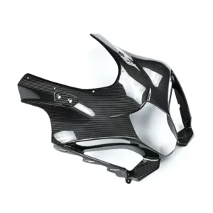 Angled View of Suzuki GSX-R1000 Carbon Fiber Full Race Front Fairing