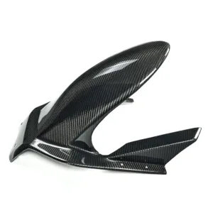 Angled View of Suzuki Hayabusa Carbon Fiber Rear Fender Hugger