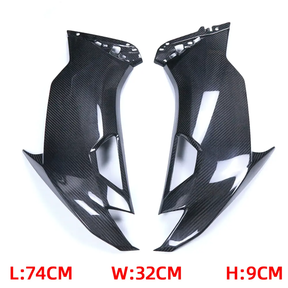 IMG 01578 Side View of Kawasaki Ninja ZX-6R/ZX-636 Carbon Fiber Side Fairing Panels
