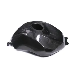 Angled View of Kawasaki Ninja ZX-6R/ZX-636 Full Carbon Fiber Fuel Tank Cover