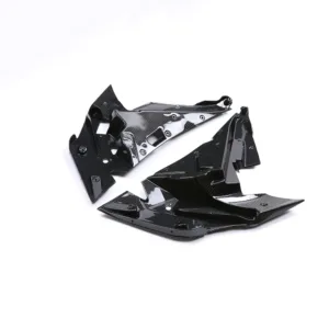 Angled View of Kawasaki Ninja H2 H2R Carbon Fiber Inner Side Fairing Panels