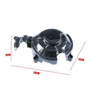 Side View of Aprilia RS 660 Tuono 660 Carbon Fiber Left Clutch Cover