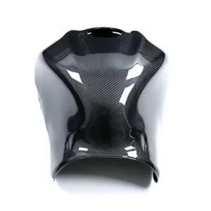 Angled View of Suzuki GSX1300R Hayabusa Full Carbon Fiber Fuel Tank Cover