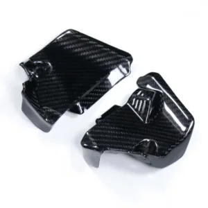 Angled View of Suzuki GSX-R1000 Carbon Fiber Inner Dash Panels