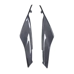 Angled View of Aprilia RS 457 Carbon Fiber Front Side Fairing Panels