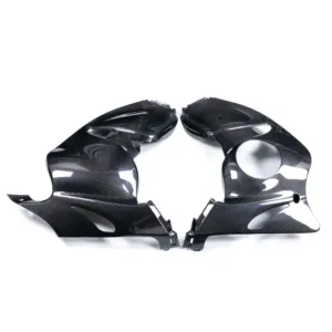 Angled View of Suzuki GSX1300R Hayabusa Carbon Fiber Side Panels