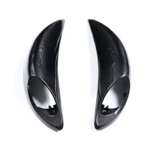 Angled View of Suzuki GSX1300R Hayabusa Carbon Fiber Rear Seat Side Section Panels