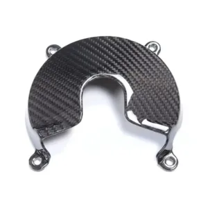 Carbon Fiber Weave Detail on BMW S1000XR Engine Alternator Cover