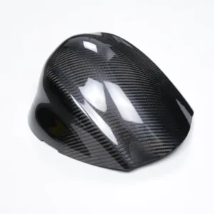 Angled View of Suzuki GSX1300R Hayabusa Carbon Fiber Seat Cover