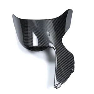Angled View of Suzuki GSX1300R Hayabusa Carbon Fiber Belly Pan Lower Fairing