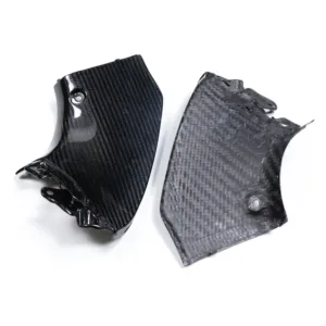 Angled View of Suzuki GSX1300R Hayabusa Carbon Fiber Dash Panels