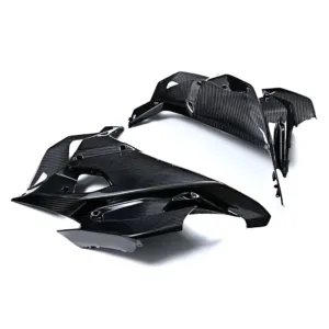 Angled View of Aprilia RS 457 Carbon Fiber Side Panels