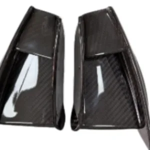 Glossy Twill-Weave Carbon Fiber Finish for Kawasaki Ninja ZX-6R Aerodynamic Winglets