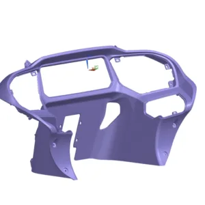 Carbon Fiber Weave Detail - Inner Dash Panel